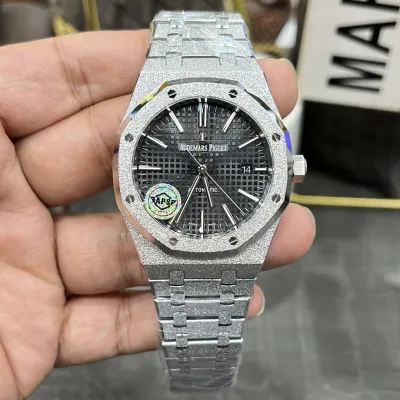 AUDEMARS PIGUET-ROYAL OAK-15410BC.GG.1224BC.01-Frosty Gold Black Dial-41MM