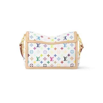 Louis Vuitton x Murakami Takashi Dauphine Soft GM Multicolor White Gold Hardware