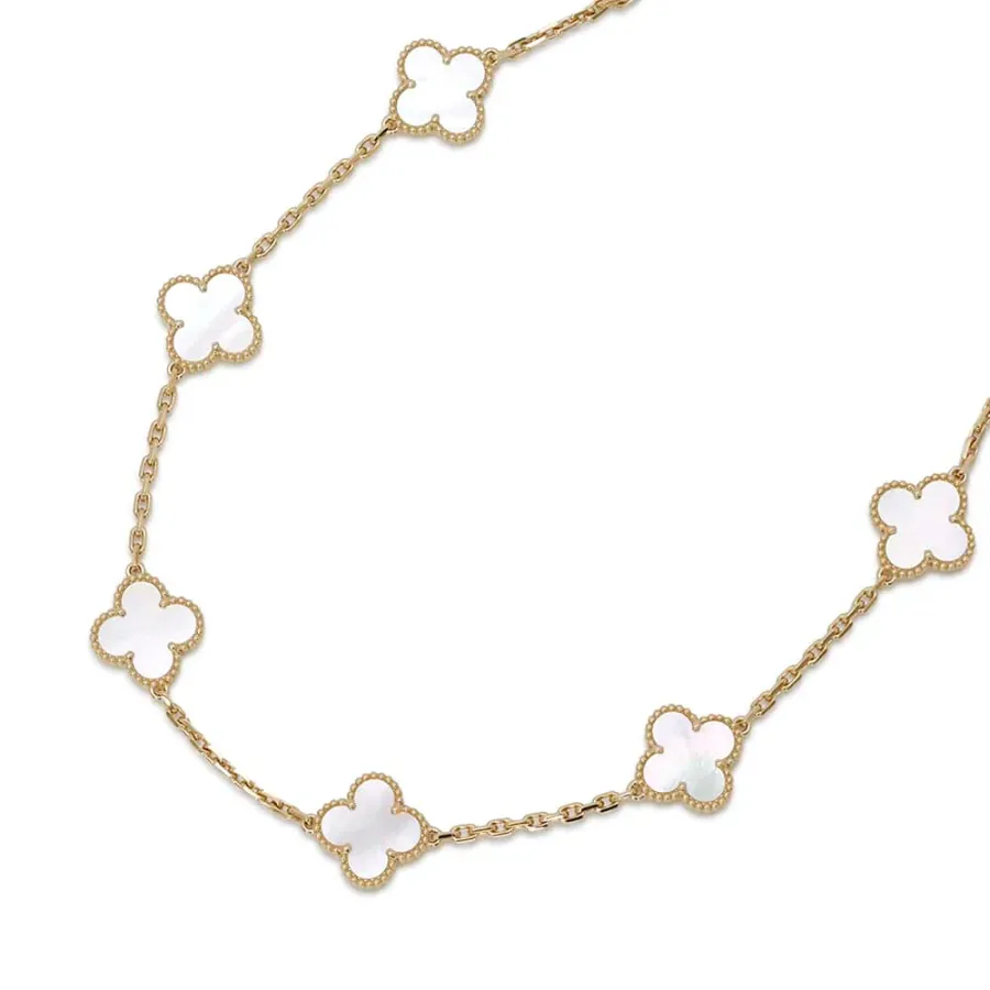 Van Cleef & Arpels Vintage Alhambra Necklace 10 Motifs