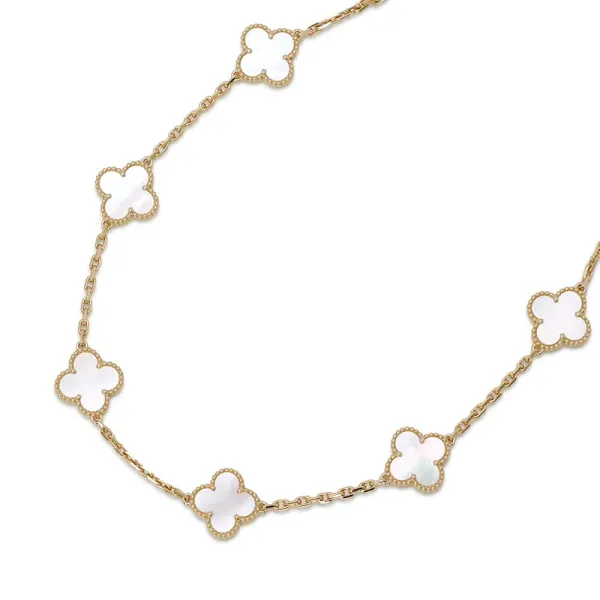 Van Cleef & Arpels Vintage Alhambra Necklace 10 Motifs