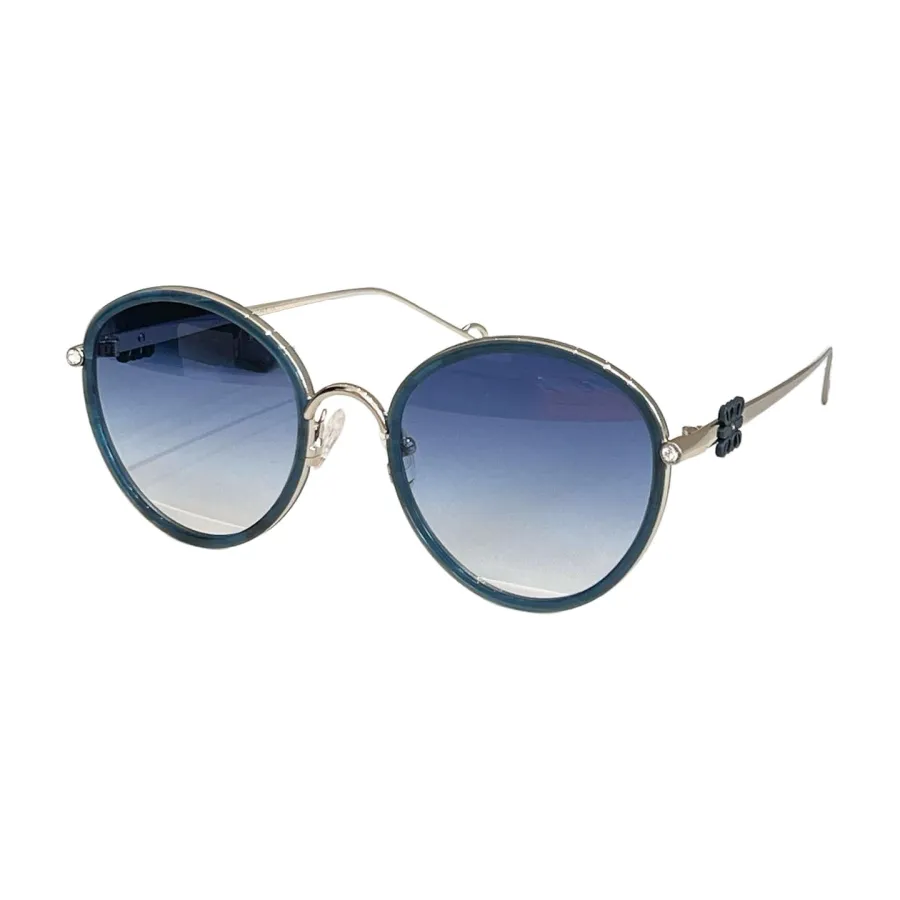 Loewe round frame glasses eggplant/black/blue/white/leopard color Size 54口21-142