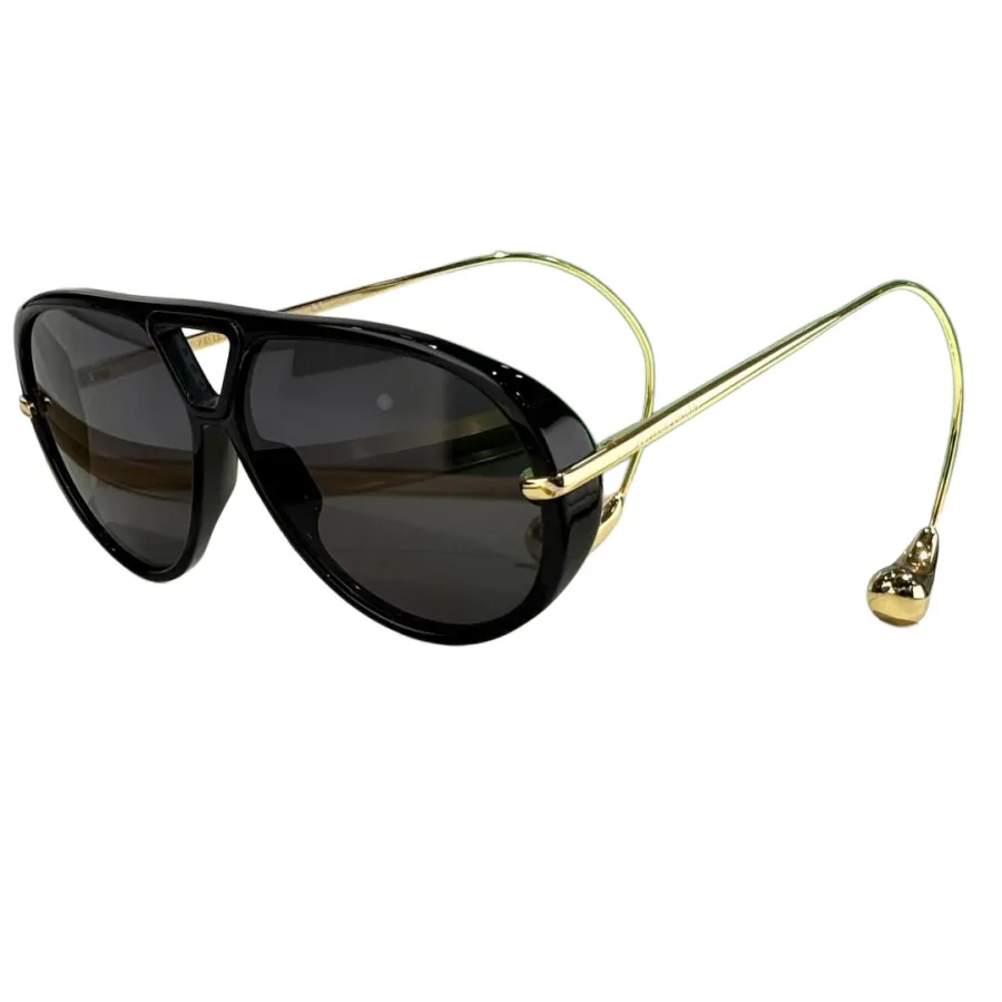 Bottega Veneta glasses black silver/black gold/transparent black/tawny/yellow/brown/yellow leopard/blue leopard color Size 63-12-145