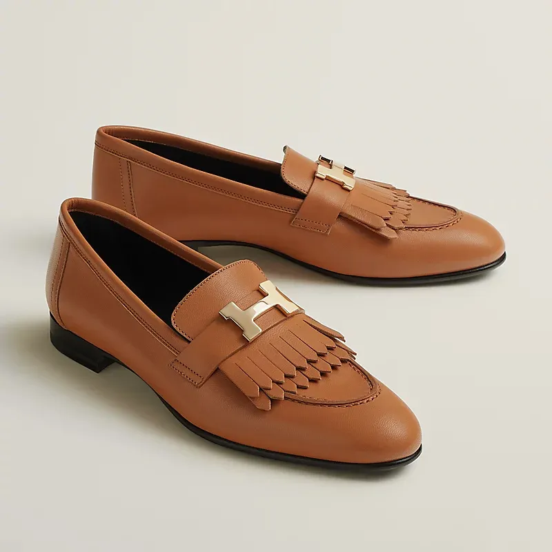 HERMES Royal Brown Loafers