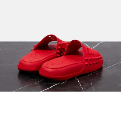 Christian Louboutin Red platform slippers sandals