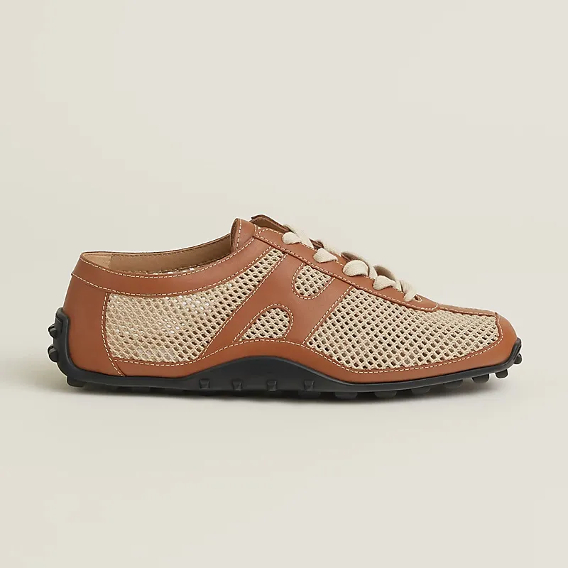 HERMES Kiga Sneakers Brown Sports Shoes