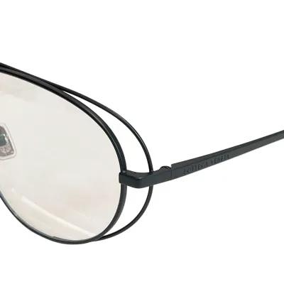 Bottega Veneta Pilot glasses black/silver/gold color Size 61口15-140