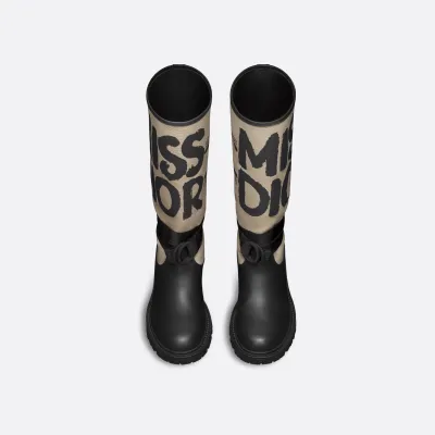 Dior black long boots