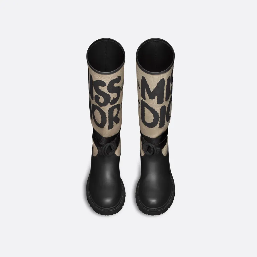 Dior black long boots