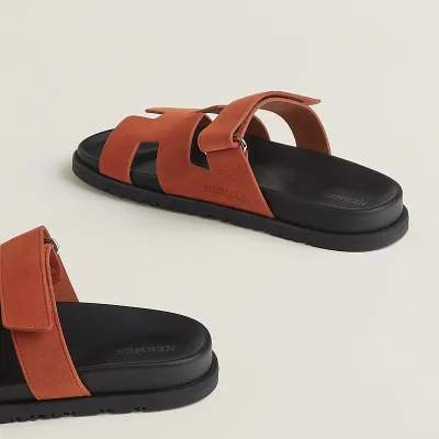 HERMES Chypre Orange Slippers