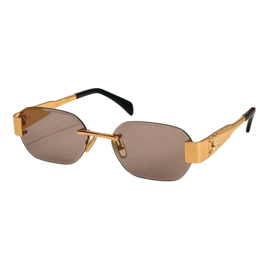 Celine Oval glasses brown leopard/grey gold/black gold/green gold/pink gold/silver black color Size 57口17-142