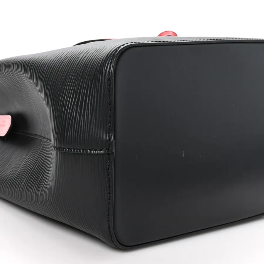 Louis Vuitton NeoNoe BB Black/Safran Epi Leather Silver Hardware