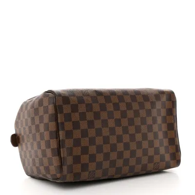 Louis Vuitton Speedy 30 Damier Ebene Canvas Gold Hardware