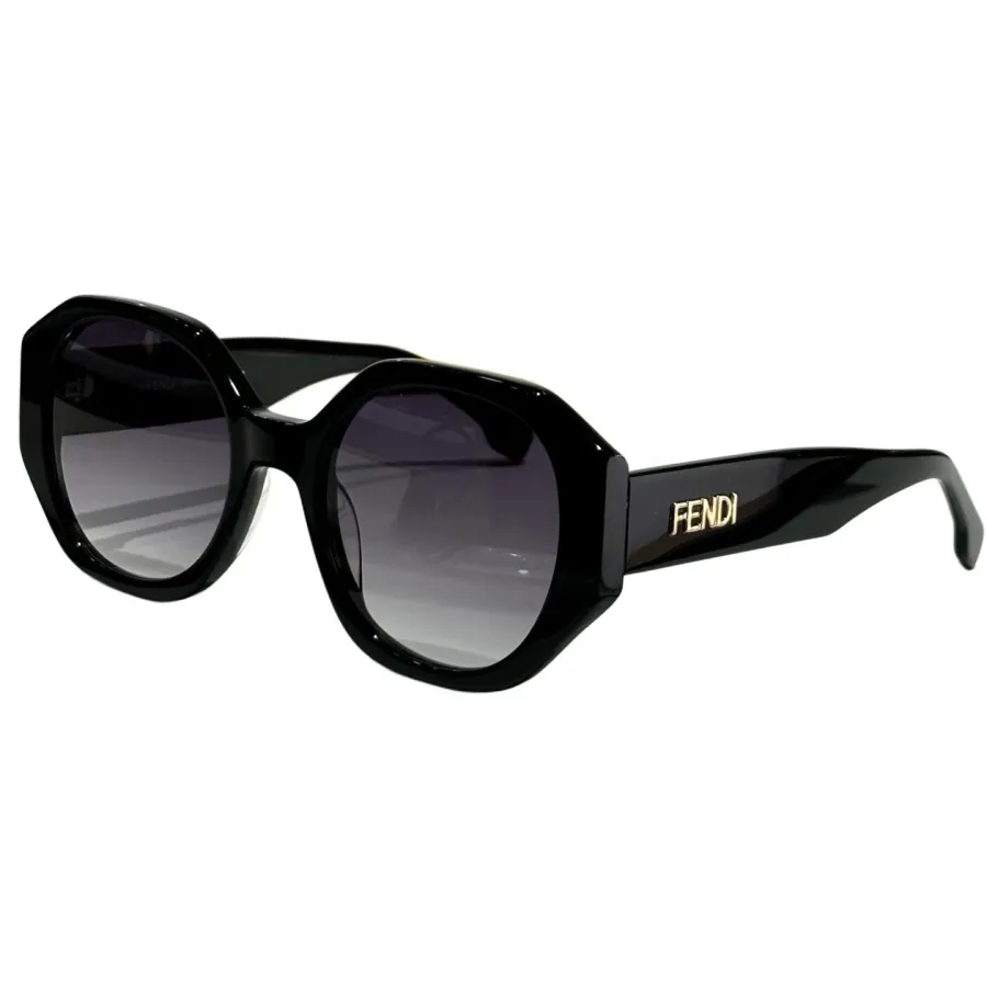 Fendi glasses black/black brown/brown/brown monogram color Size 52-23-142