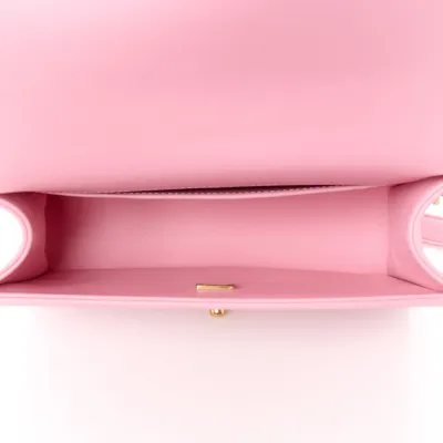 Chanel Boy Flap Medium Light Pink Quilted Calfskin Leather Aged Gold Hardware