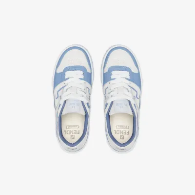 FENDI Light blue leather low-top shoes Sneakers