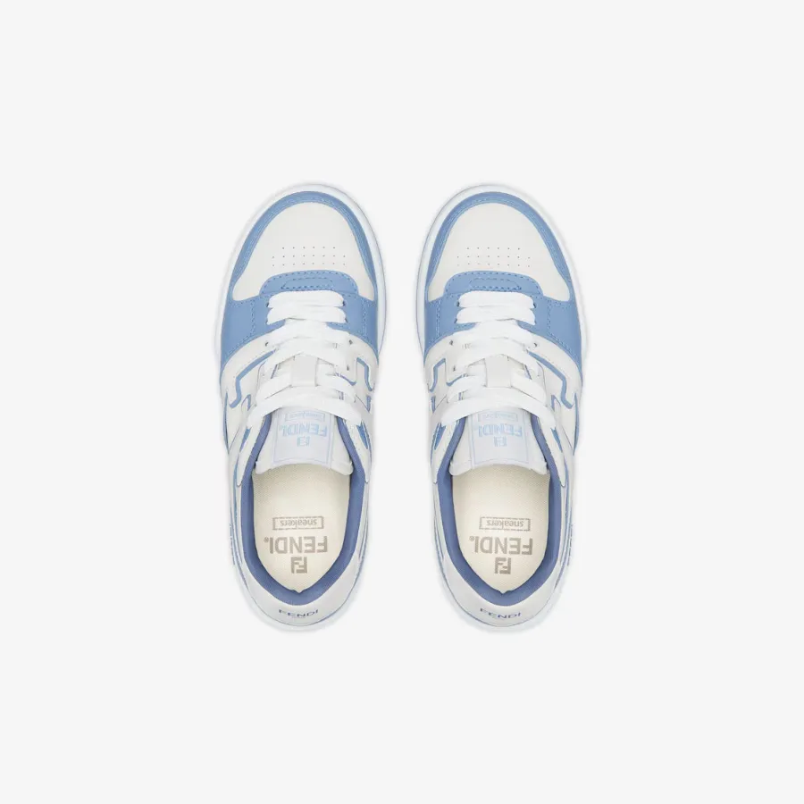 FENDI Light blue leather low-top shoes Sneakers