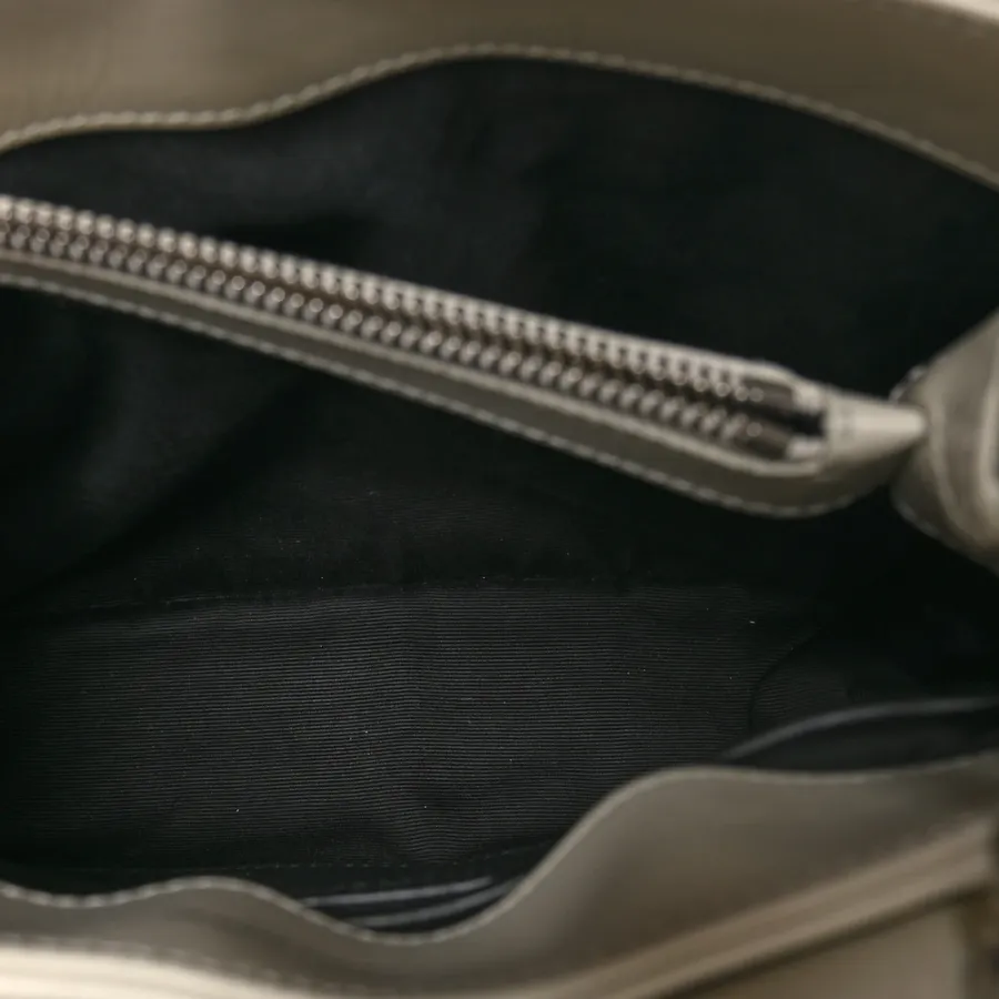 Saint Laurent Small Loulou Chain Satchel Crema Soft Y-Quilted Monogram Calfskin Leather Gold Hardware