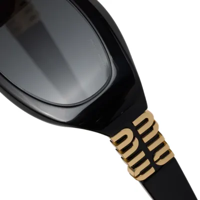 Miu Miu glasses black gold/leopard/apricot/purple color Size 59口17-130