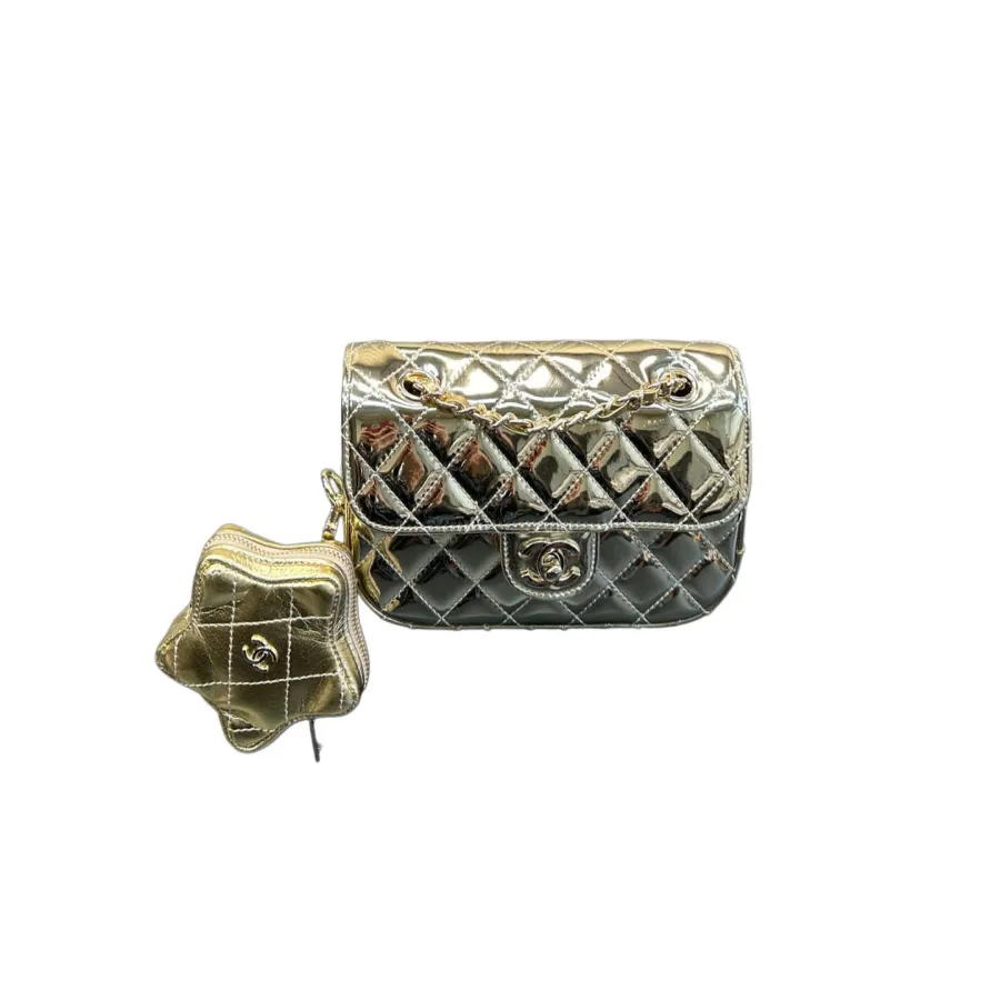 Chanel Silver / Gold / Black Crossbody Bags