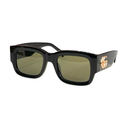 Gucci square frame glasses red/leopard brown/black/green black/leopard green/black blue color Size 52口22-145