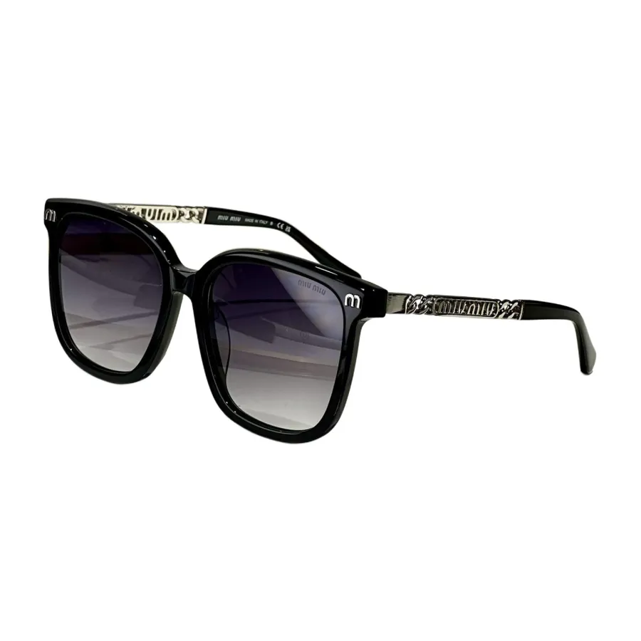 Miu Miu square frame glasses black/black gold/black silver/pink/ivory/leopard color Size 65-15-145