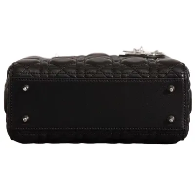 Dior Lady Dior Black Lambskin Leather 20cm
