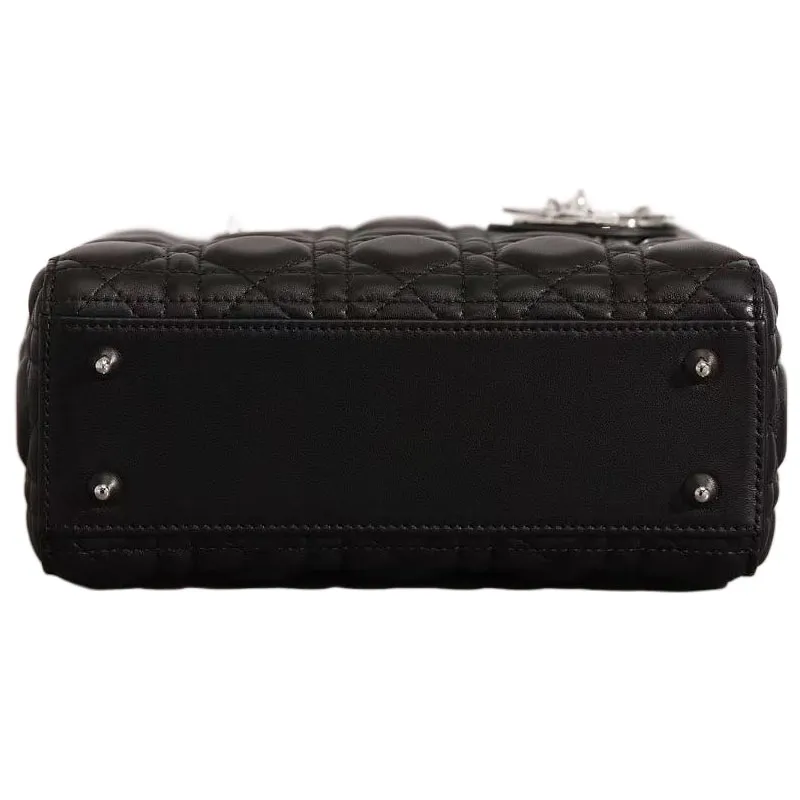 Dior Lady Dior Black Lambskin Leather 20cm