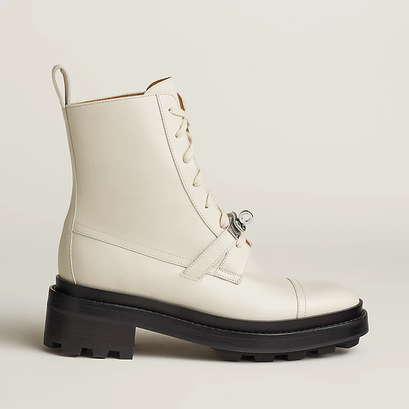 HERMES Funk White botas de tornozelo