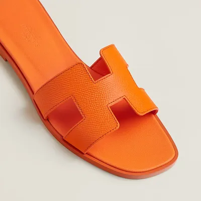HERMES Oran orange Slippers