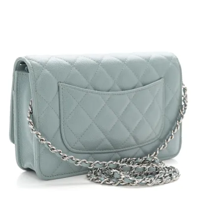 Chanel WOC in Light Blue – Quilted Elegance