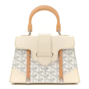 Goyard Mini Saigon Structured White Goyardine Canvas