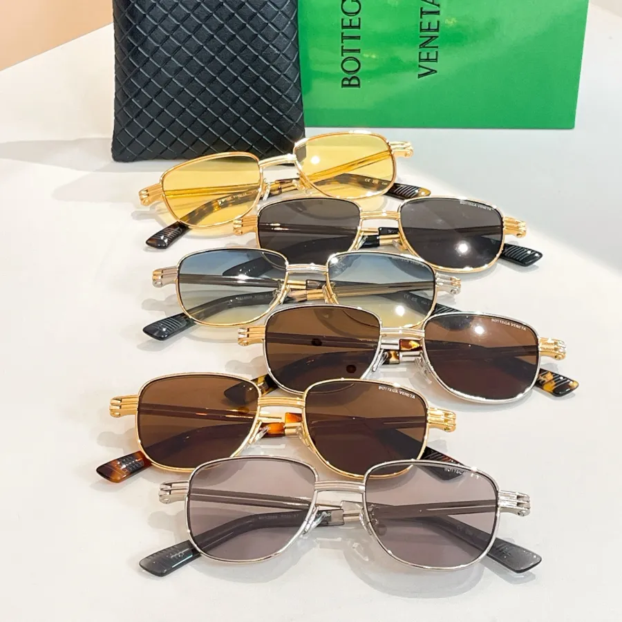 Bottega Veneta glasses blue orange/brown silver/brown gold/silver/black gold/yellow color Size 51口18-150
