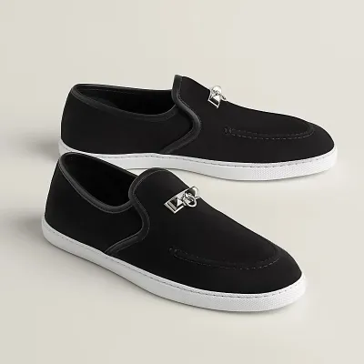 HERMES Jour Black Loafers