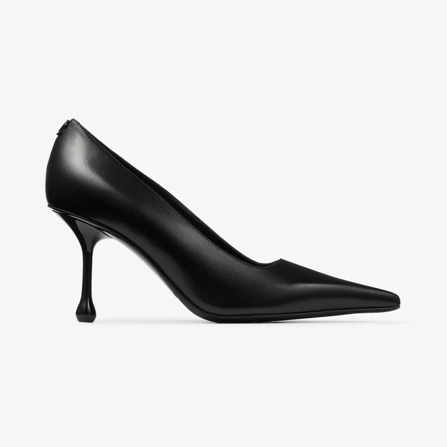 JIMMY CHOO Salto alto de couro preto