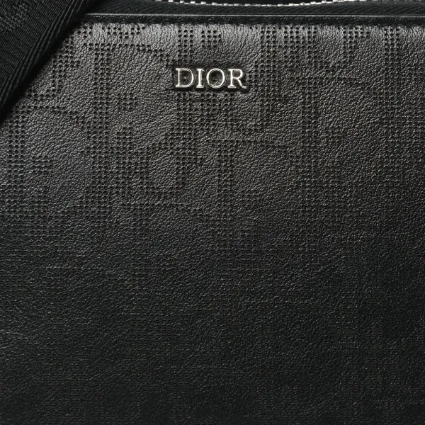 Dior Small Messenger Black Multicolor Galaxy Perforated Oblique Calfskin Leather Silver Hardware - Image 9