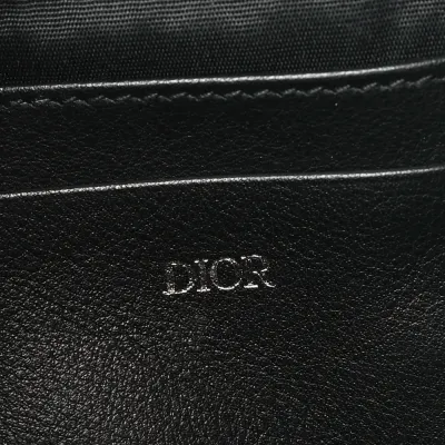 Dior Small Messenger Black Multicolor Galaxy Perforated Oblique Calfskin Leather Silver Hardware