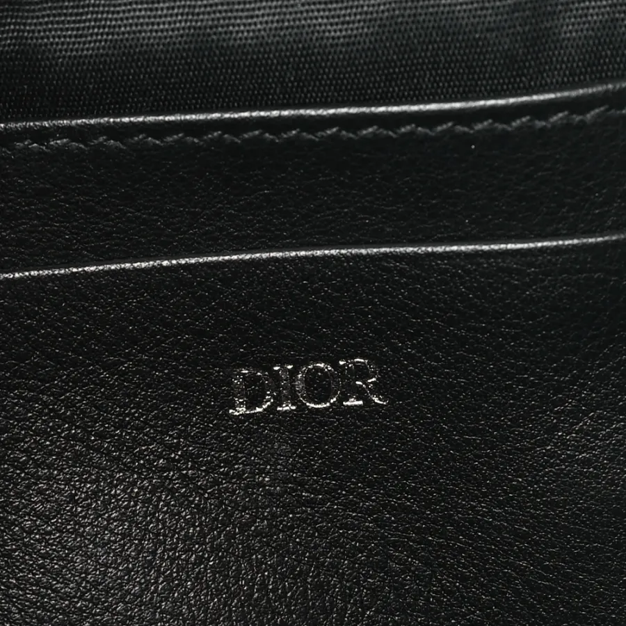 Dior Small Messenger Black Multicolor Galaxy Perforated Oblique Calfskin Leather Silver Hardware