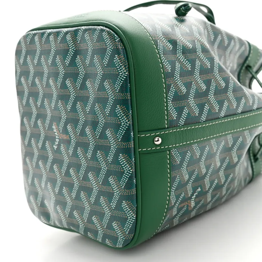 Goyard Petit Flot Bucket Bag PM Green Goyardine Canvas