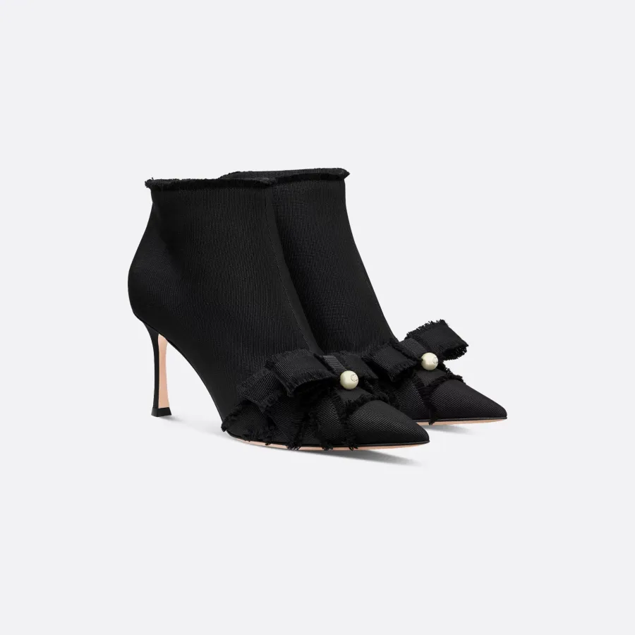 Dior ankle black boots with high heels