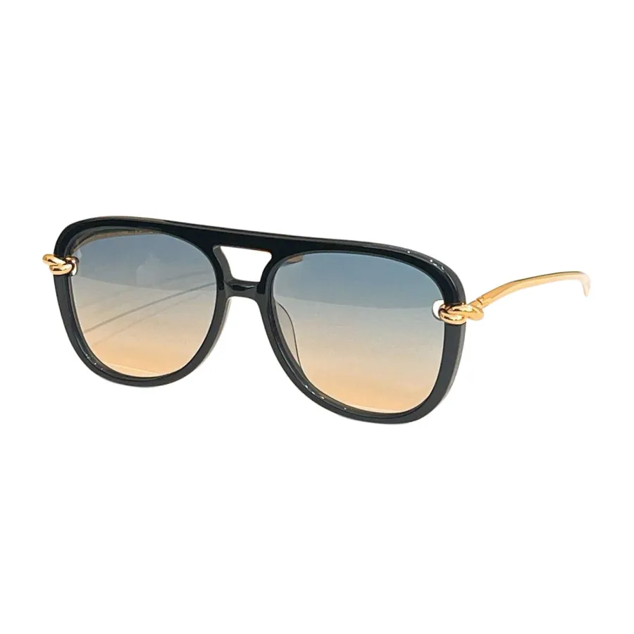 Bottega Veneta Pilot glasses black gold/orange black/brown leopard/rust leopard/white/eggplant/brown red/blue orange color Size 56口16-145