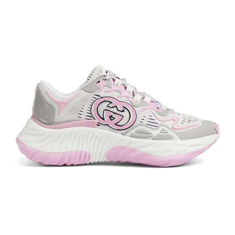 Gucci Ripple series tênis esportivos de sola grossa para mulheres Sneakers