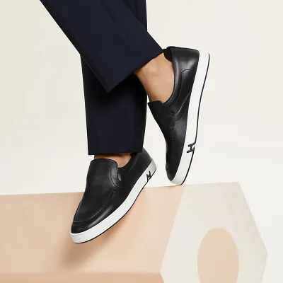 HERMES Kiddy Black Loafers
