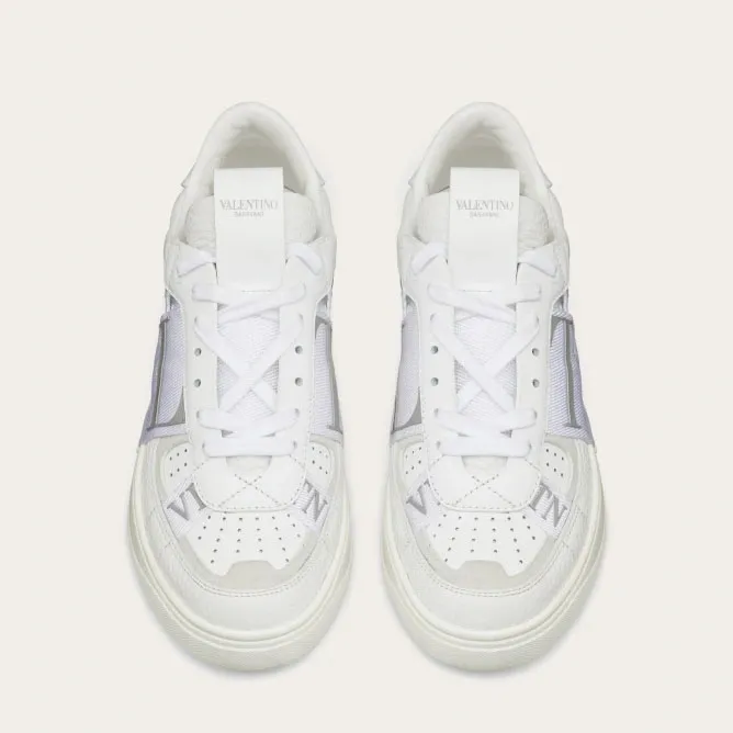 VALENTINO Lace-up calfskin sneakers for ladies