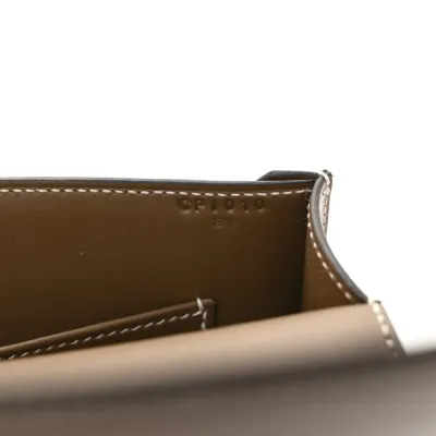 Hermès Mini Verrou Chaine Bag Étain Tadelakt Leather Palladium Silver Hardware