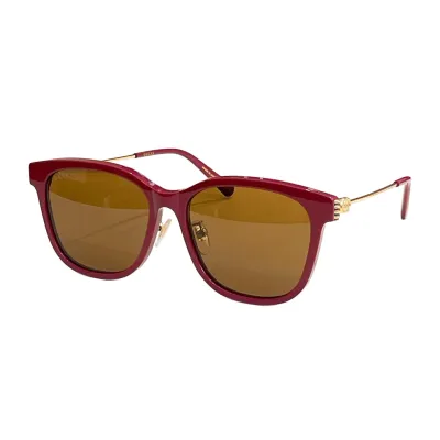 Gucci Wayfarer glasses green/eggplant/leopard brown/red brown/black/natural salmon/black gold/red gold/leopard color Size 56口16-145