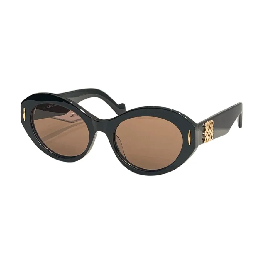 Loewe Oval glasses leopard brown/leopard black/black/black brown/tawny color Size 52口18-140