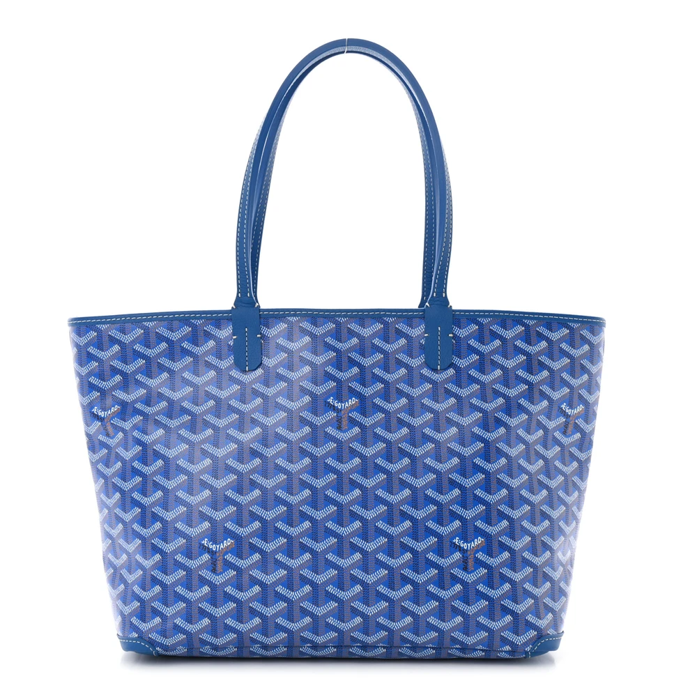 Goyard Artois Tote PM Azul Céu em Canvas Goyardine