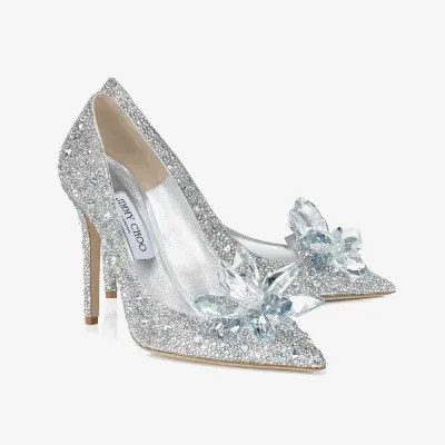 JIMMY CHOO Crystal pointed heels
