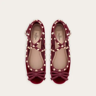 VALENTINO Velvet ballet flats