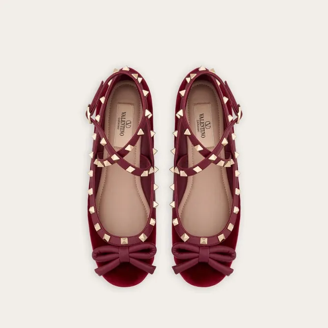 VALENTINO Velvet ballet flats